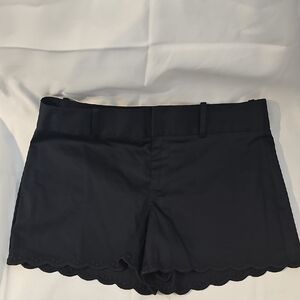 Calvin Klein Black Scalloped Shorts